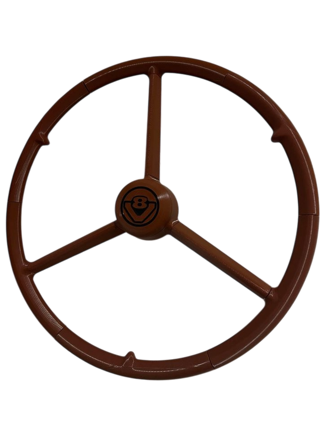 Volant 3 branches - Scania marron