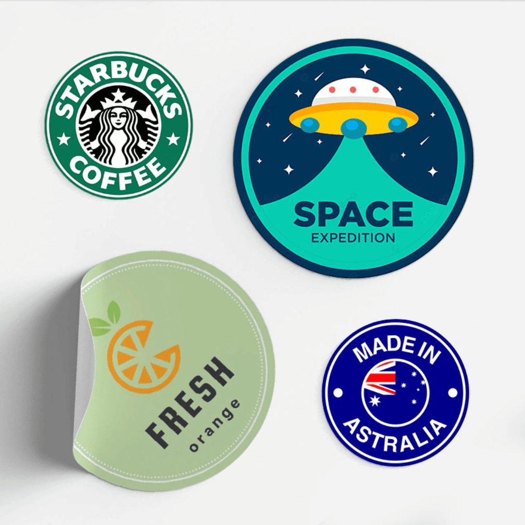 Sticker personnalisé circulaire