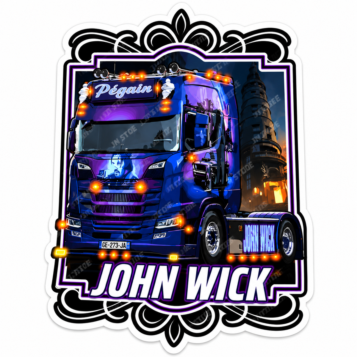 Stickers - Scania S - Transports Peguin