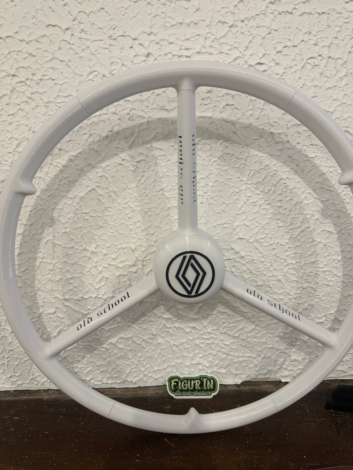 Volant 50 cm RENAULT blanc, Volant de simulation camion, Logitech, thrustmaster