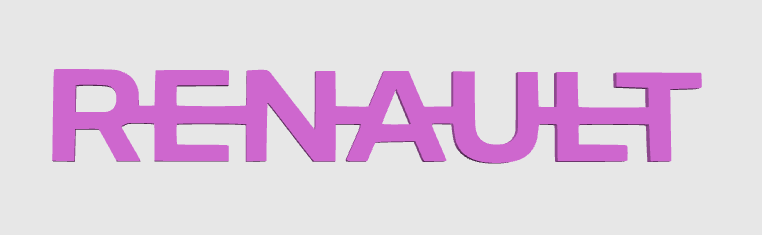 RENAULT – Logo et décorations uniques pour setup gaming, bureau et camions. Un design moderne et durable pour un style personnalisé
