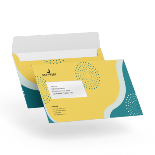 Enveloppe avec impression surface complète