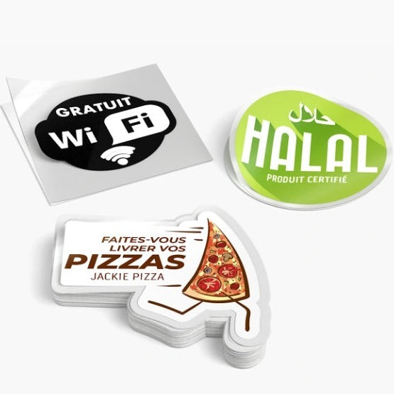 Sticker personnalisé transparent