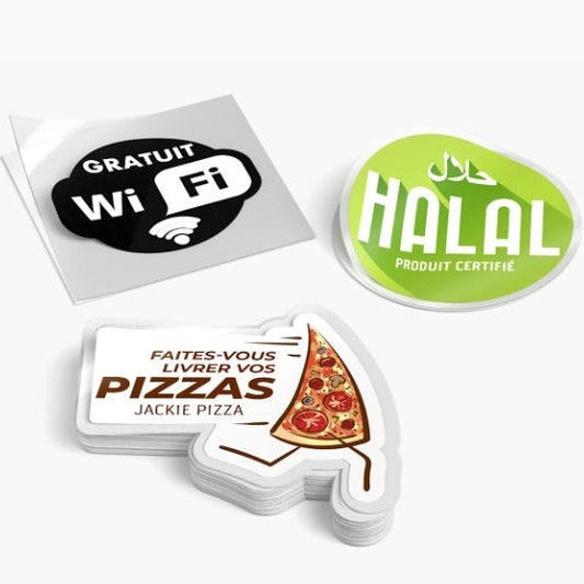 Sticker personnalisé transparent