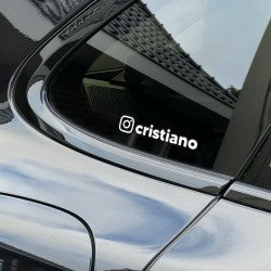 Sticker personnalisé pour vitre - réseaux sociaux