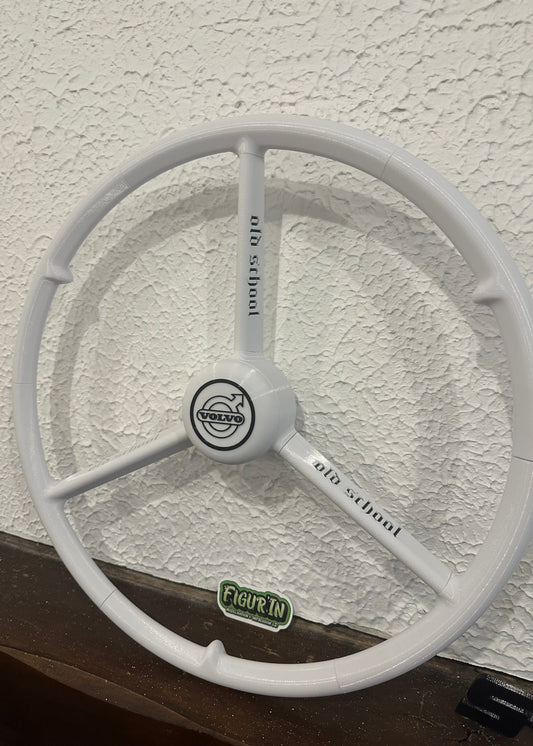 Volant 50 cm VOLVO Blanc, Volant de simulation camion, Logitech, Thrustmaster