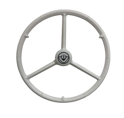 Volant 3 branches, Volant 50 cm Blanc, V8 SCANIA, volant de simulation camion