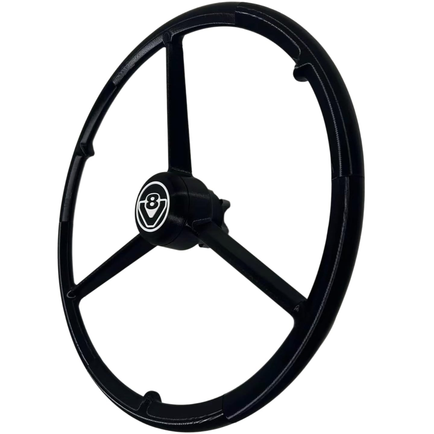 Volant 3 branches 53 cm - Noir V8 SCANIA