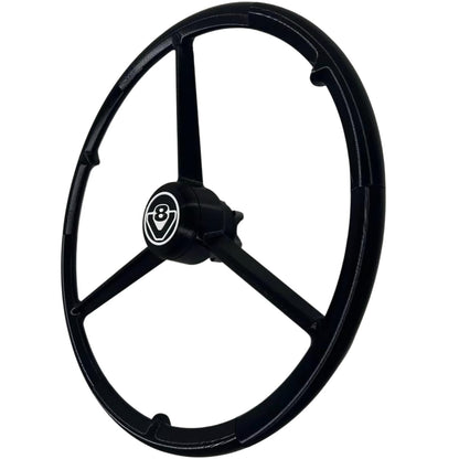 Volant 3 branches 53 cm - Noir V8 SCANIA