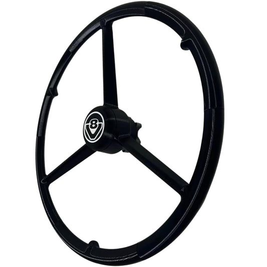 Volant 3 branches 53 cm - Noir V8 SCANIA