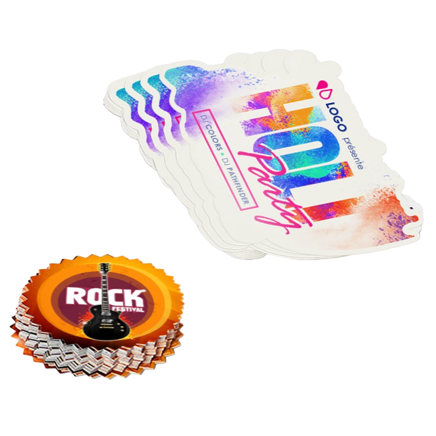 Sticker personnalisé à la découpe