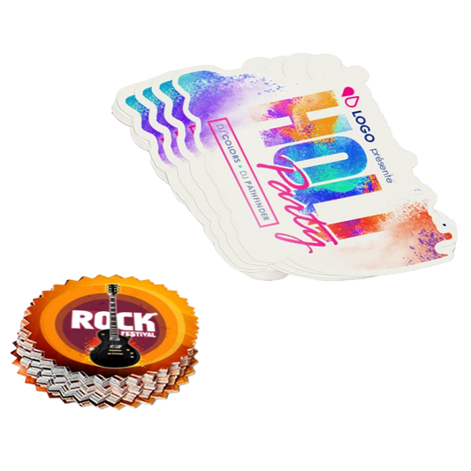 Sticker personnalisé à la découpe