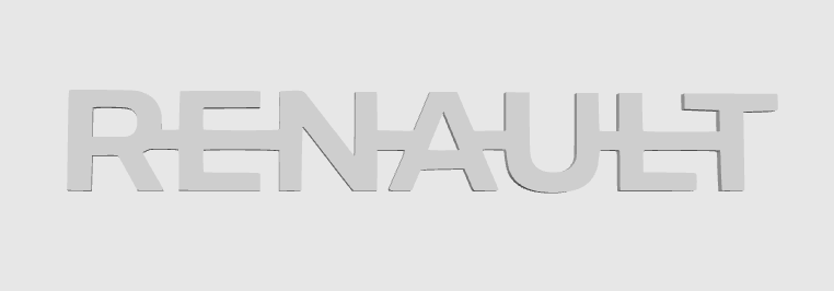 RENAULT – Logo et décorations uniques pour setup gaming, bureau et camions. Un design moderne et durable pour un style personnalisé