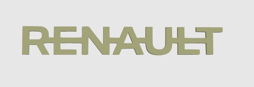 RENAULT – Logo et décorations uniques pour setup gaming, bureau et camions. Un design moderne et durable pour un style personnalisé