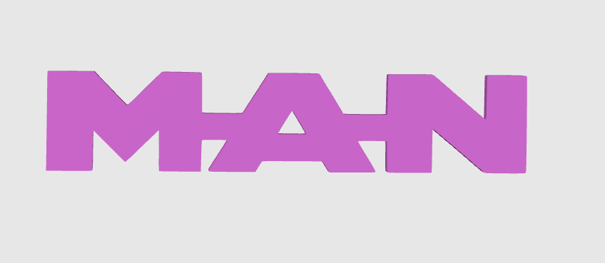 MAN – Logo et décorations uniques pour setup gaming, bureau et camions. Un design moderne et durable pour un style personnalisé