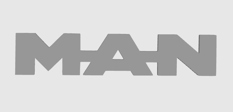 MAN – Logo et décorations uniques pour setup gaming, bureau et camions. Un design moderne et durable pour un style personnalisé