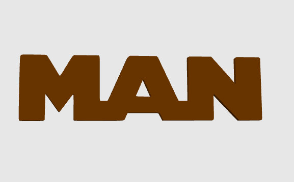 MAN – Logo et décorations uniques pour setup gaming, bureau et camions. Un design moderne et durable pour un style personnalisé