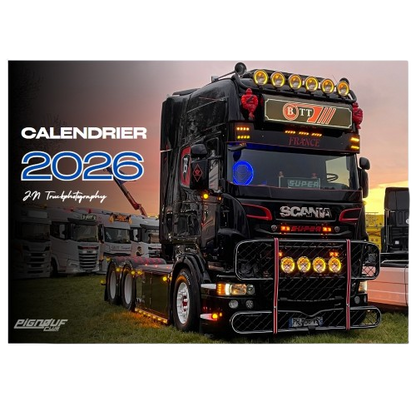 Calendrier Pignouf Club 2026 - 2€ Reversé pour l'association des camionneurs du coeurs