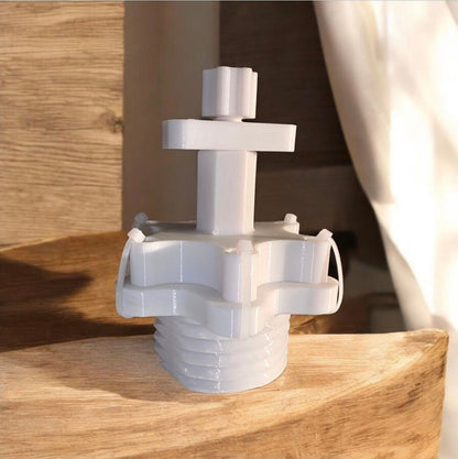 Volant 3 branches, Volant 50 cm Blanc, V8 SCANIA, volant de simulation camion