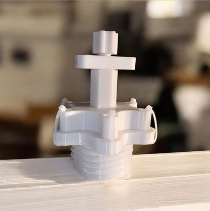 Volant 50 cm Blanc et Branches Noir - V8 SCANIA